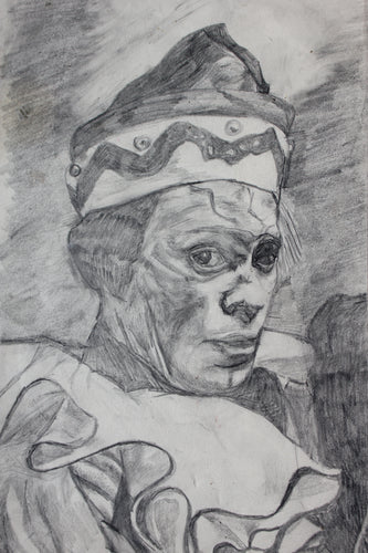 Vaslav Nijinsky as 'Petrushka': original pencil drawing by Jacqueline Read-Szymczyk