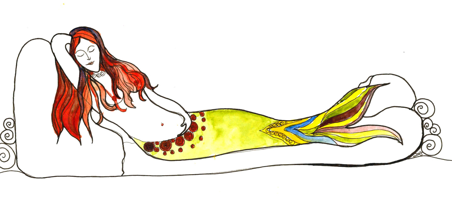 Mermaid reclining